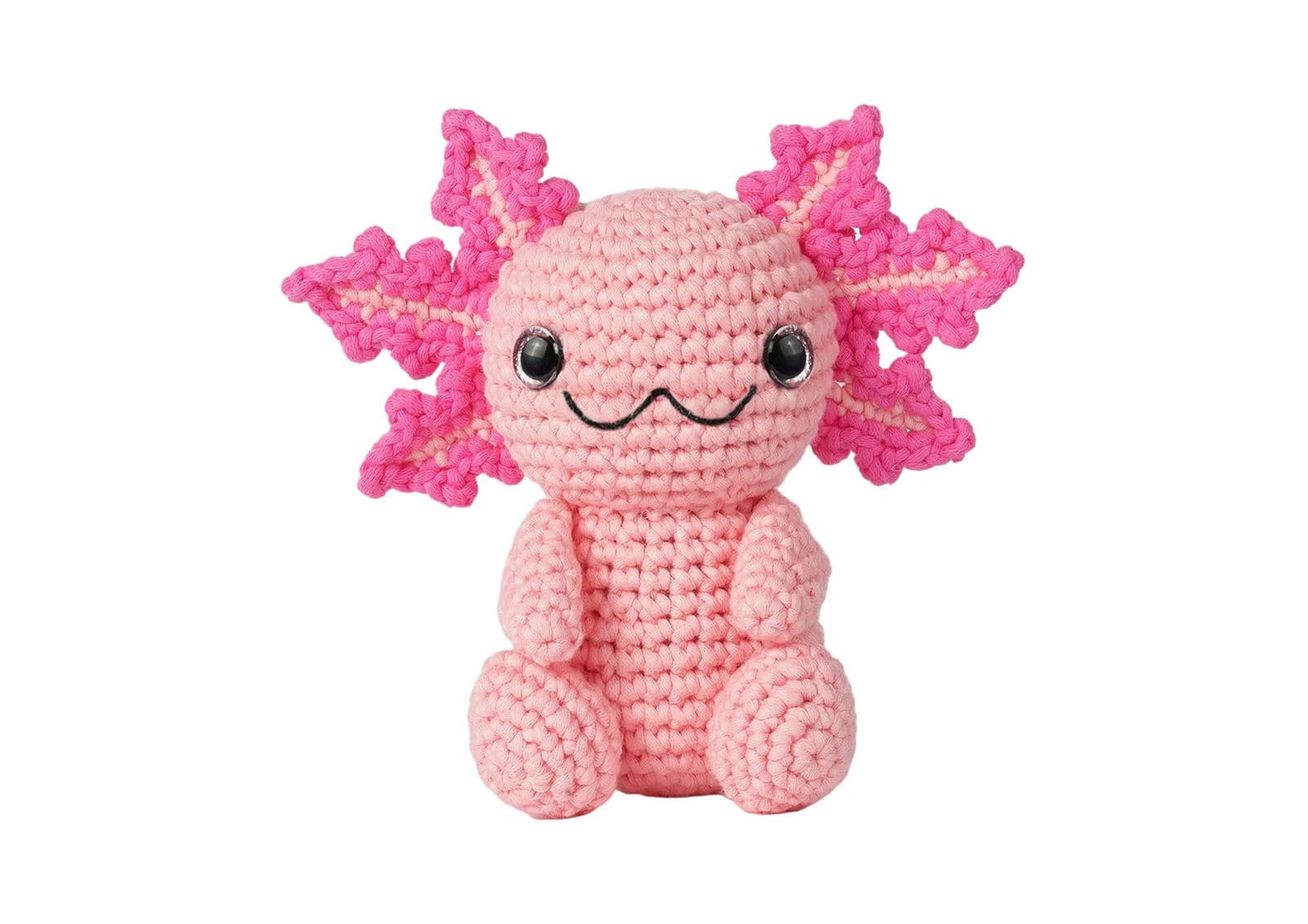 Zestaw do Szydełkowania Maskotka: Mały różowy aksolot (Kawaii DIY)